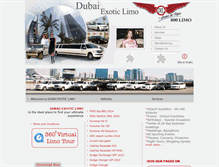 Tablet Screenshot of dubaiexoticlimo.com